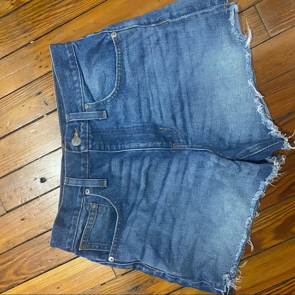 Madewell Pants - Madewell High Waisted Jean Shorts
